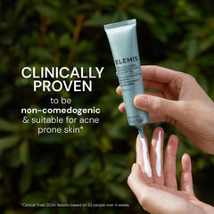 ELEMIS sunscreen applied on hand illustrating easy spreadability and finish