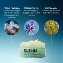 ELEMIS emulsified milky texture on hand showing gentle rinseability