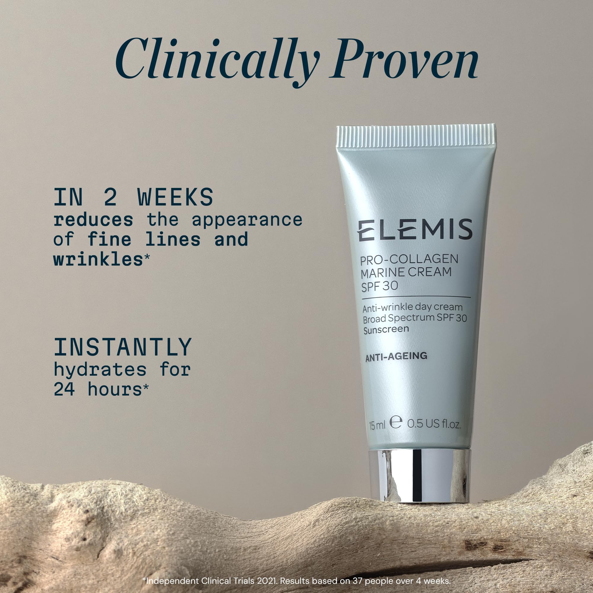 ELEMIS applied to jawline and neck showing even coverage and protection