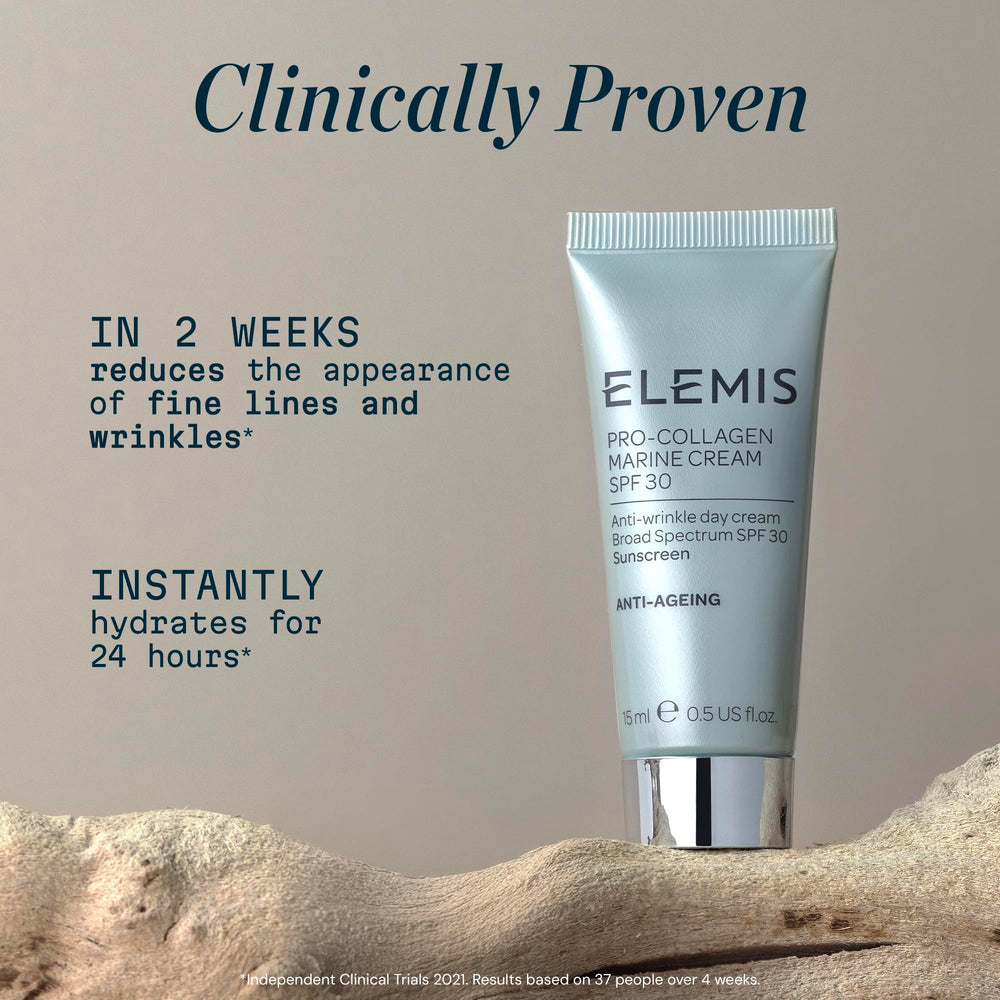 ELEMIS applied to jawline and neck showing even coverage and protection