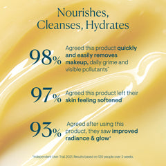 ELEMIS product label close-up listing Optimega and botanical oils for ingredient clarity