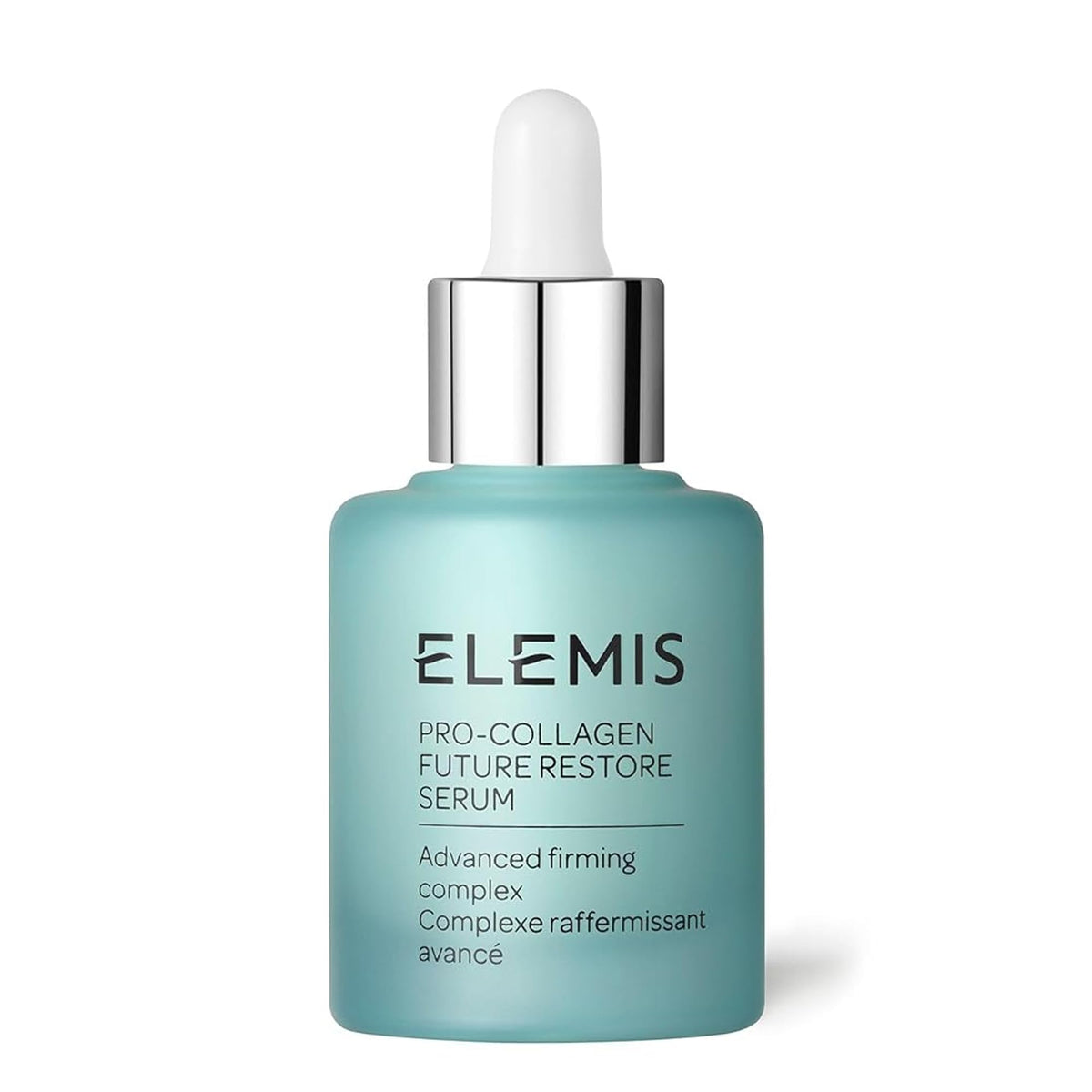 ELEMIS product front packaging showing bottle and label for elegant display