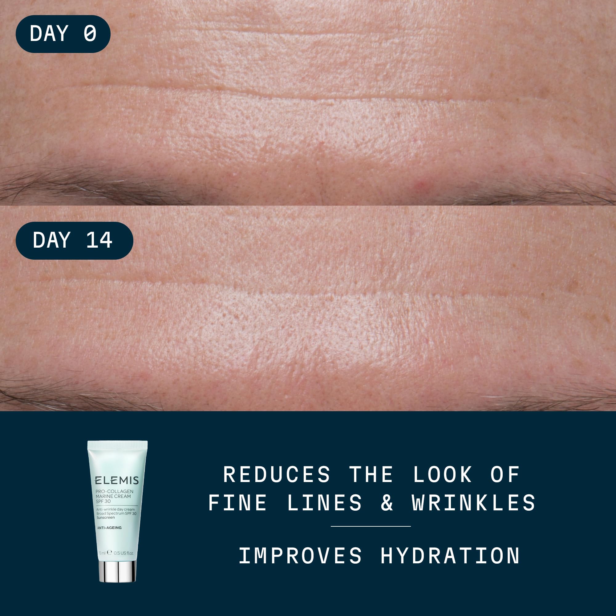 ELEMIS gel-cream texture close-up demonstrating lightweight hydration