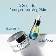ELEMIS bottle in hand to show 15ml size and convenient portability