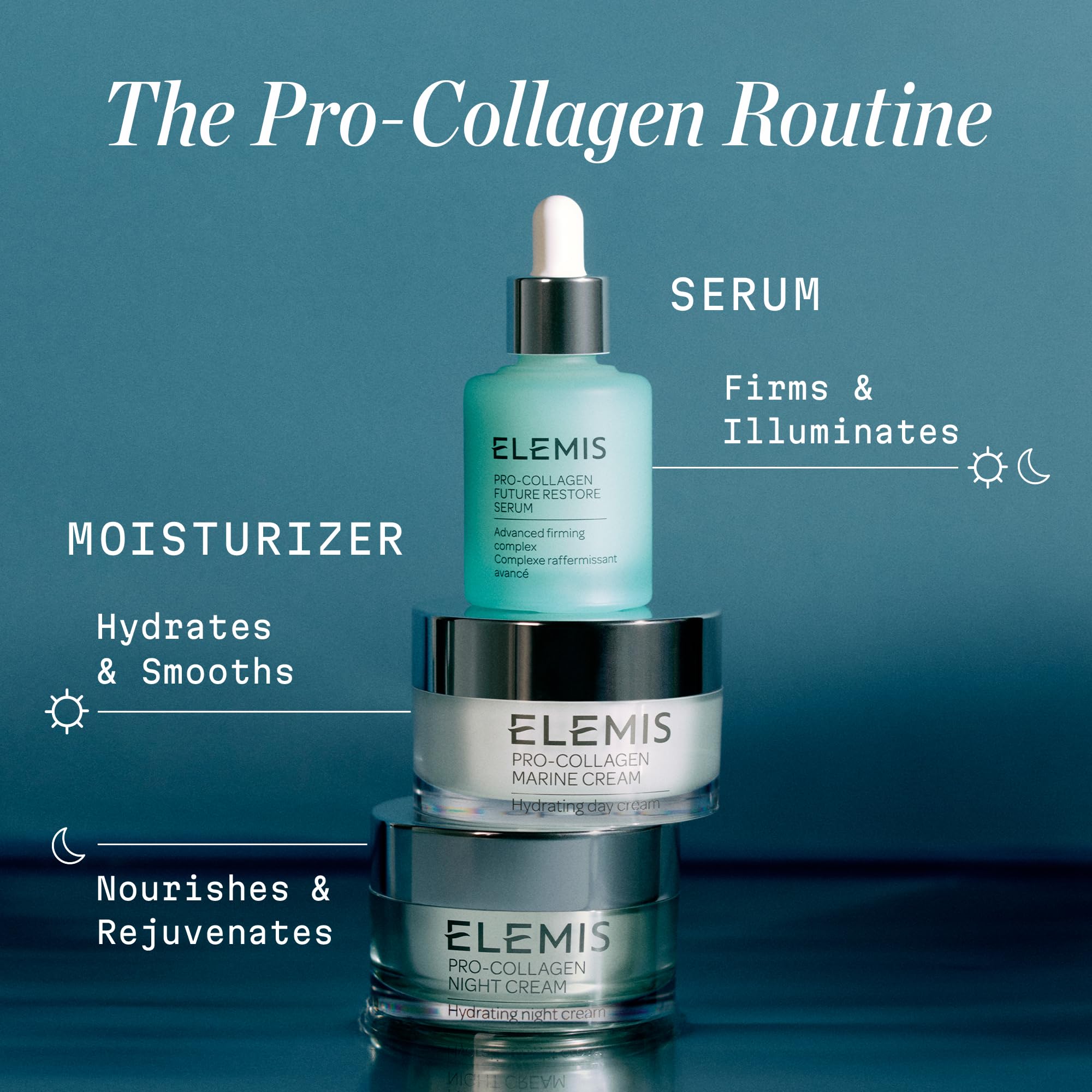 ELEMIS jar on bedside table illustrating nightly use and restorative benefit