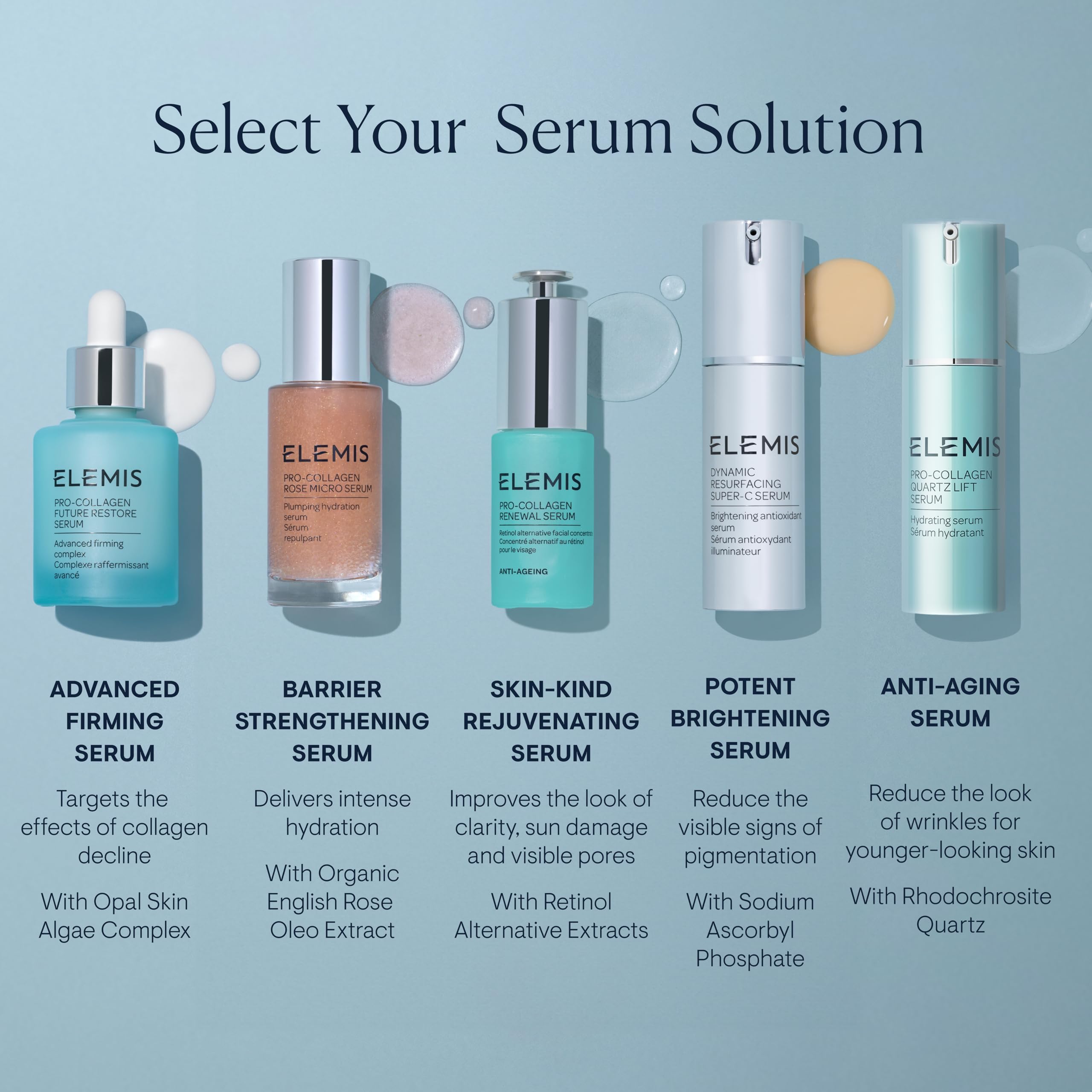 ELEMIS outer box and leaflet opened to show instructions and UK origin