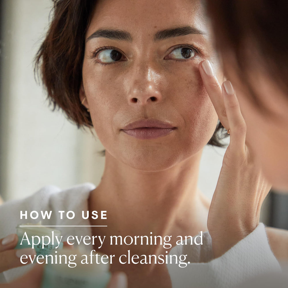 ELEMIS applied under eye in lifestyle shot for brighter, smoother appearance