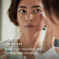 ELEMIS applied under eye in lifestyle shot for brighter, smoother appearance