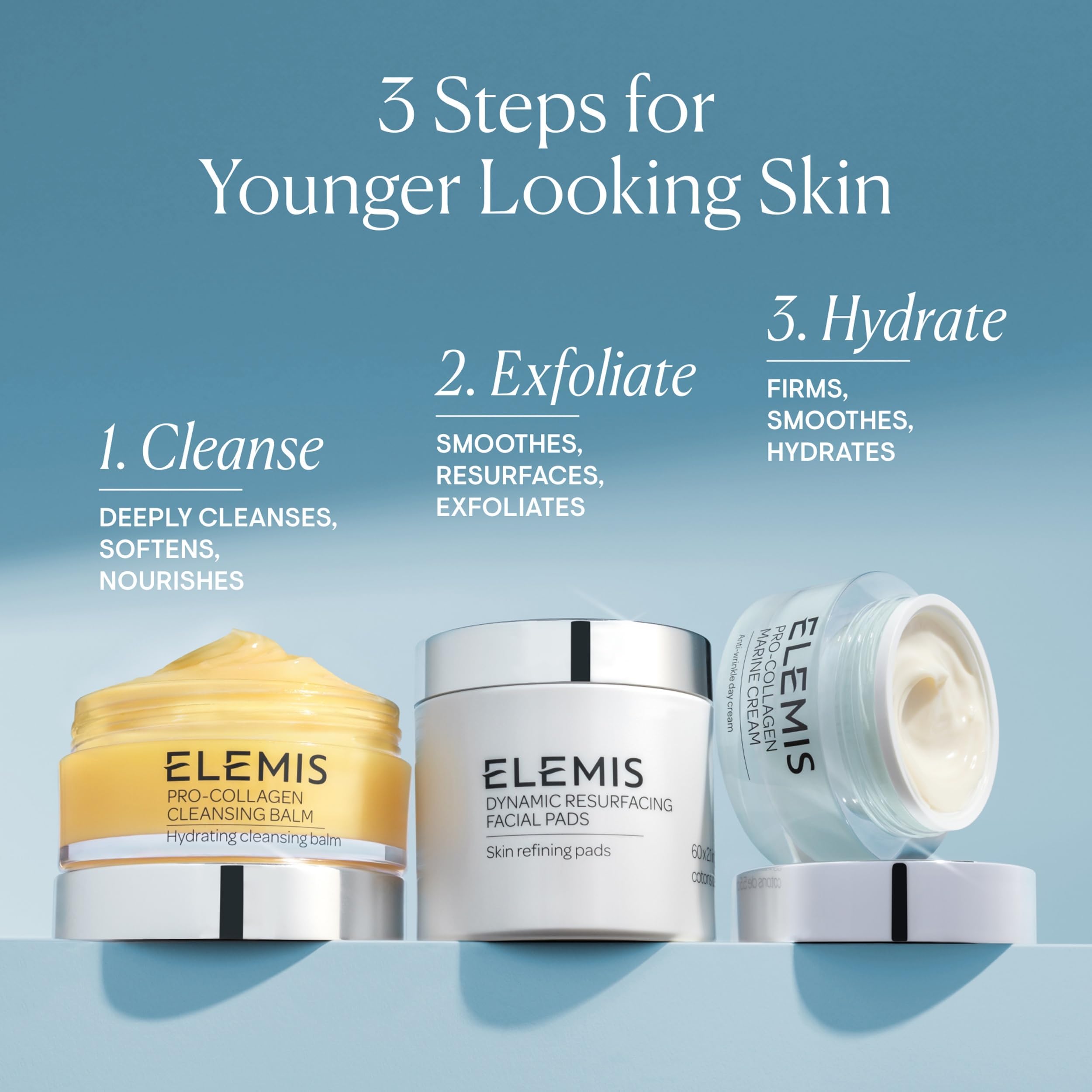ELEMIS label detail showing product name and formulation information