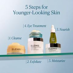 ELEMIS ingredients flatlay with botanical oils showing natural sourcing benefit