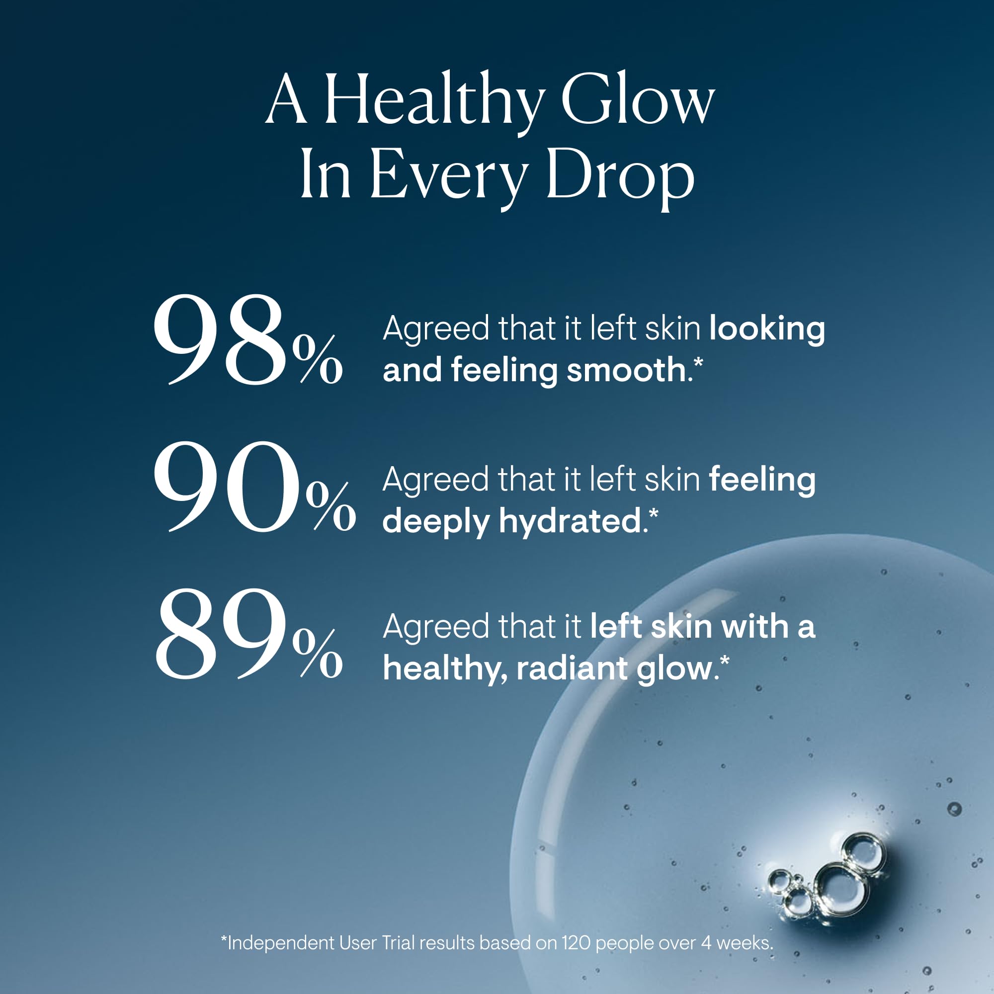 ELEMIS oil texture on hand demonstrating lightweight absorption benefit