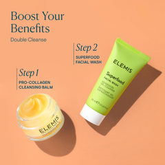 ELEMIS foam lather on skin demonstrating effective but gentle cleanse benefit