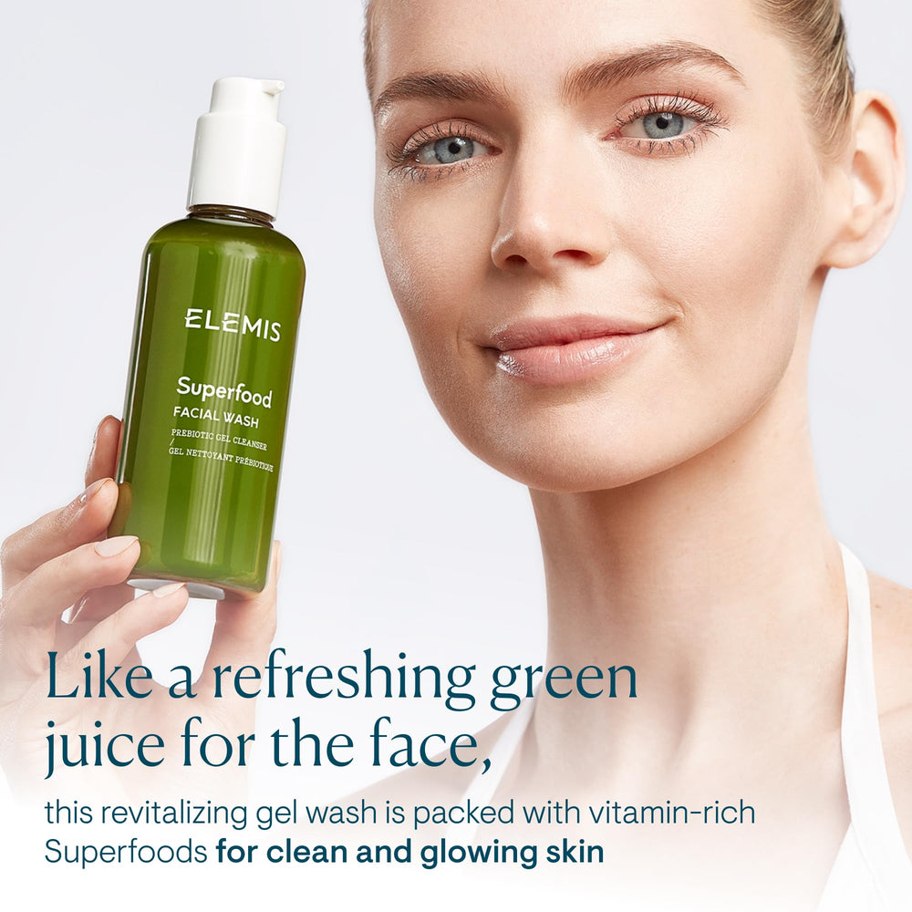 ELEMIS pump detail highlighting easy dispensing and hygienic use benefit