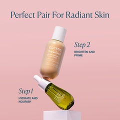 ELEMIS priming moisturizer on fingers illustrating easy application and spreadability
