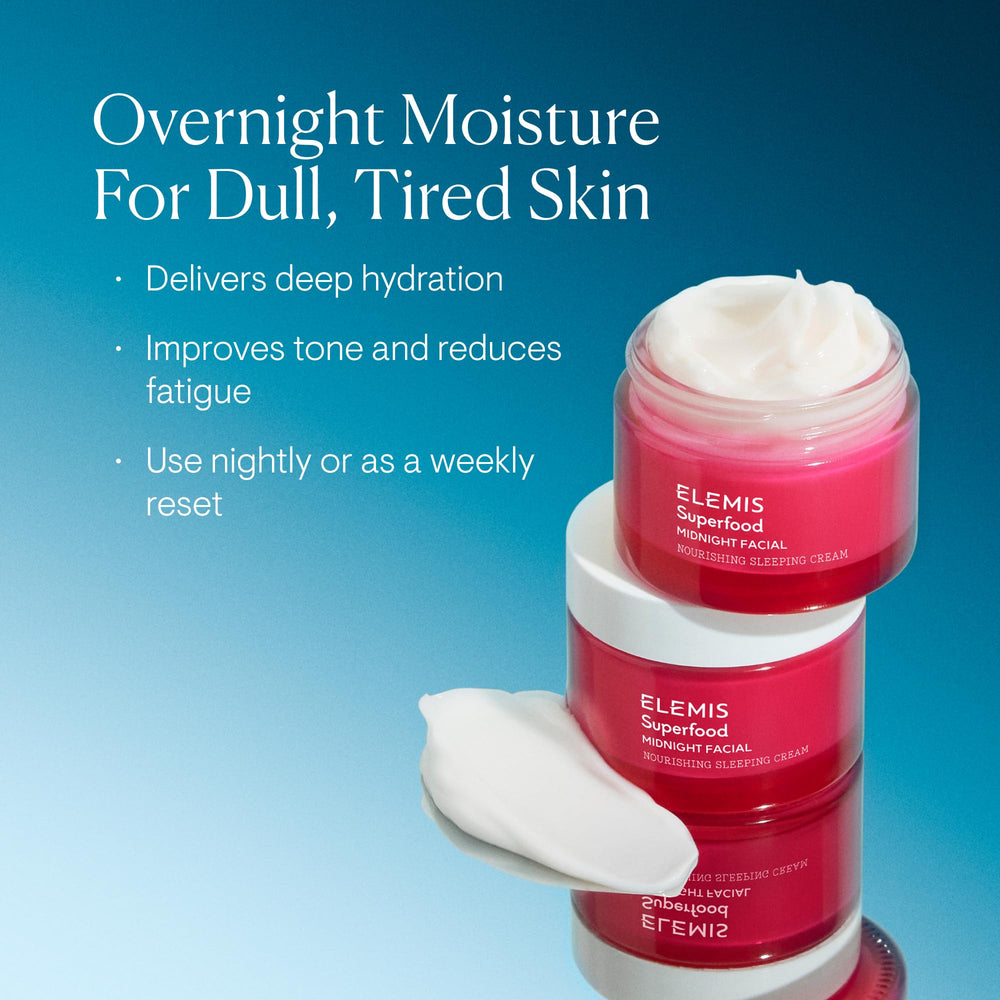 ELEMIS cream open texture close-up illustrating lightweight absorption benefit