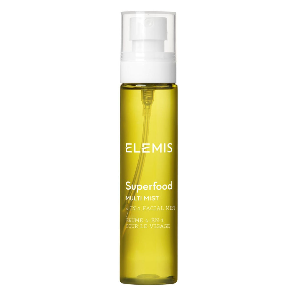 ELEMIS Superfood Multi Mist front bottle shot showing clean packaging and product benefit