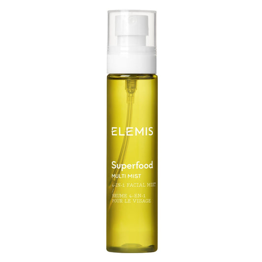 ELEMIS Superfood Multi Mist front bottle shot showing clean packaging and product benefit