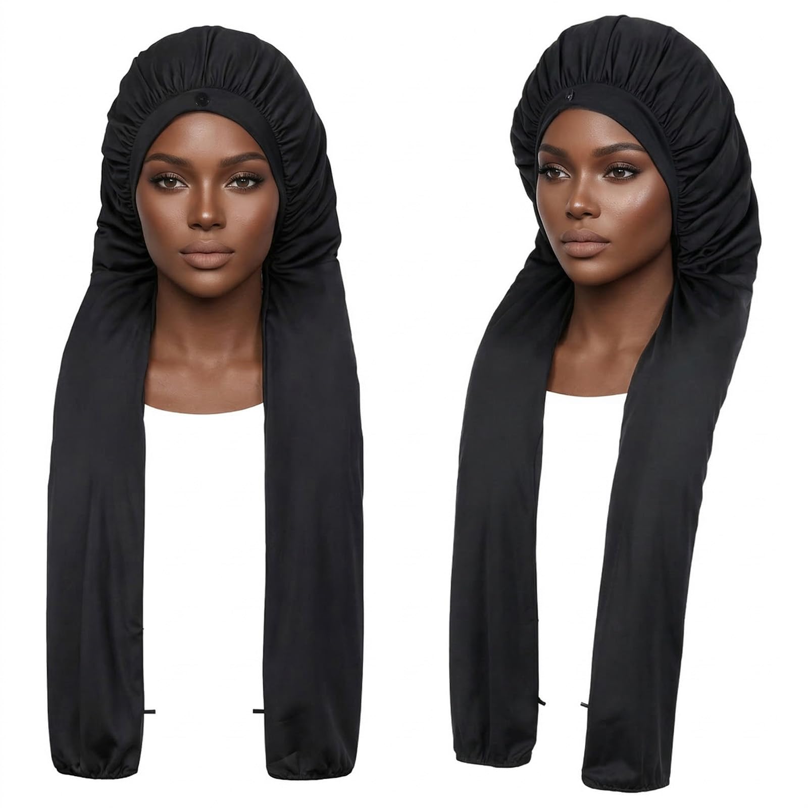 ElevateTech bonnet worn during yoga showing style protection