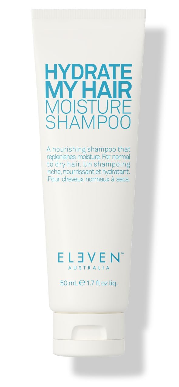 ELEVEN AUSTRALIA front bottle view showing hydrating shampoo benefits