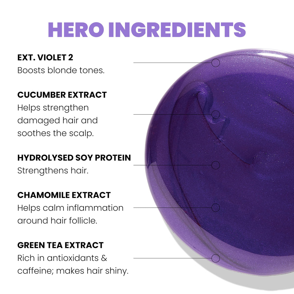 ELEVEN AUSTRALIA creamy purple lather texture demonstrating pigment and gentle cleanse