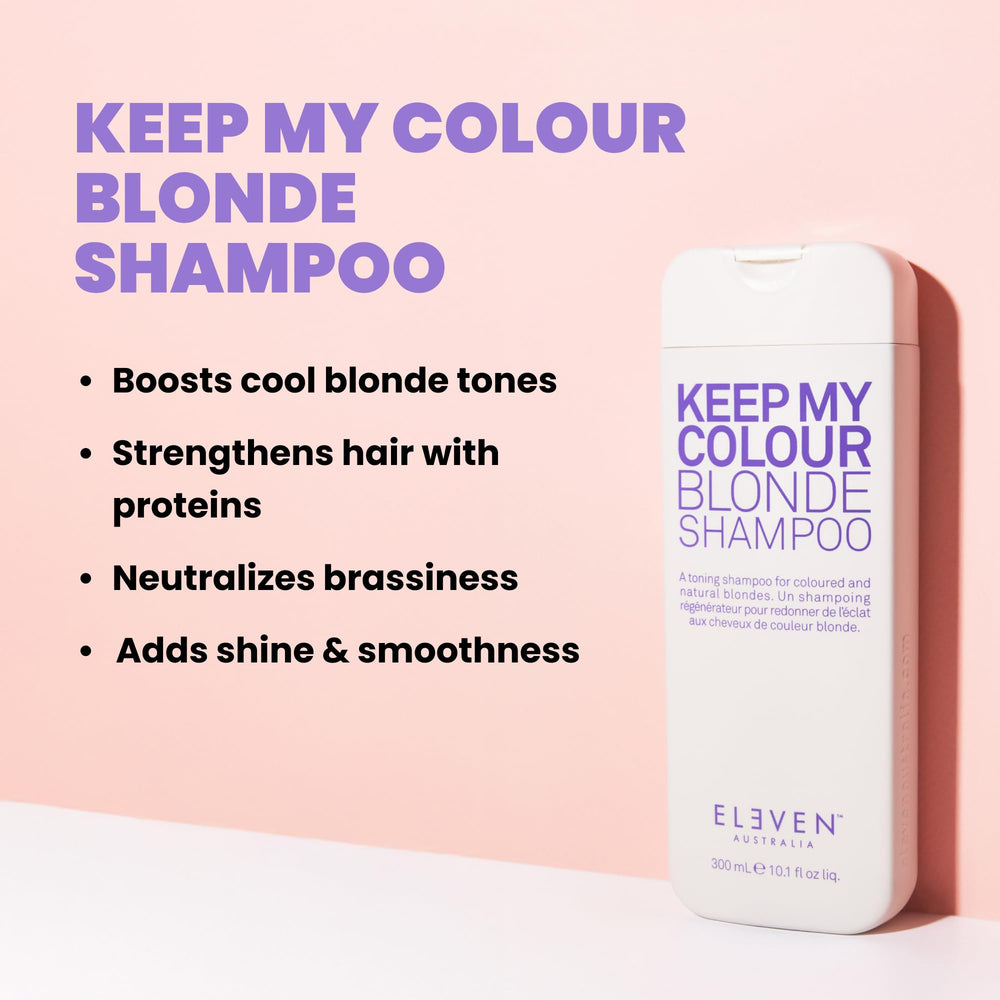 ELEVEN AUSTRALIA close-up pour of shampoo texture highlighting gentle formula