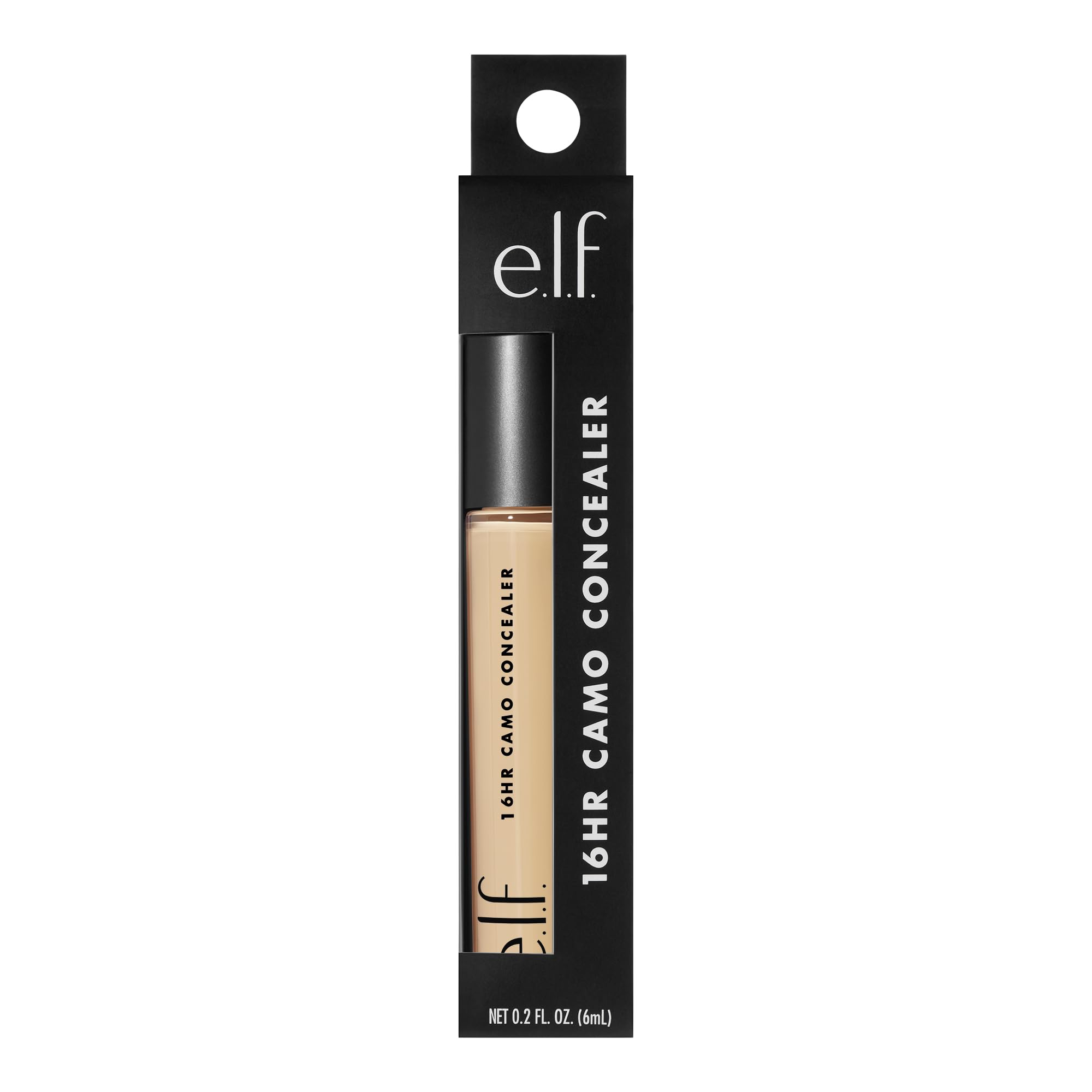 e.l.f. concealer applied under-eye demonstrating brightening and coverage