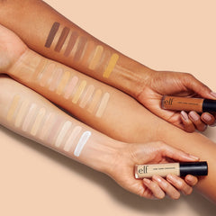 e.l.f. lineup card showing multiple shades to help choose the right Light Ivory match