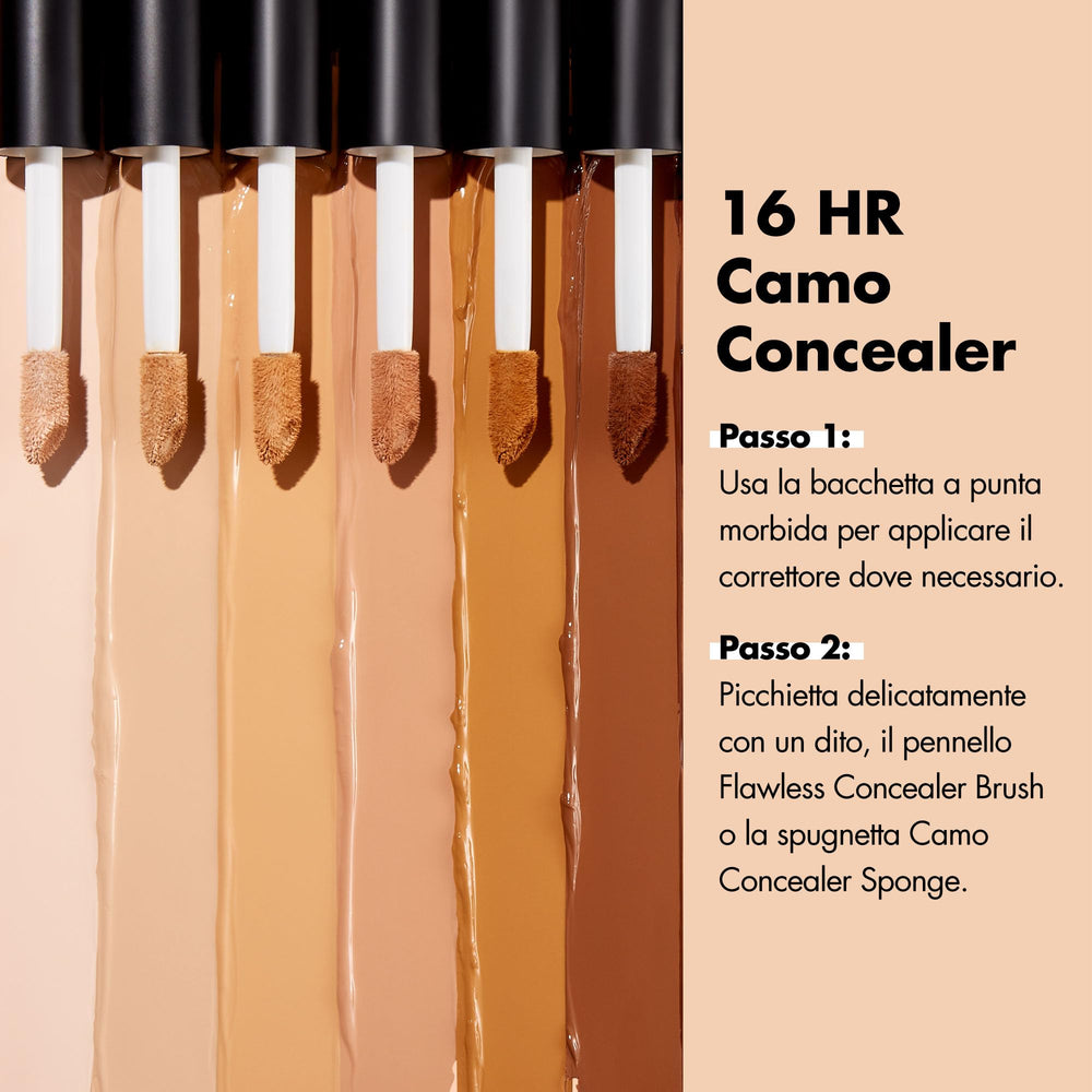 e.l.f. concealer texture swatch on skin illustrating creamy blendability and matte finish
