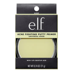 e.l.f. primer label close-up highlighting 1.8% salicylic acid and ingredient callouts