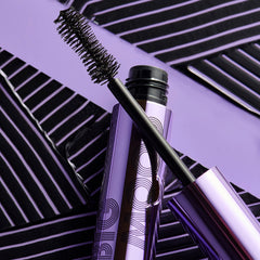 e.l.f. Big Mood Mascara before and after lashes showing lifted, fuller effect