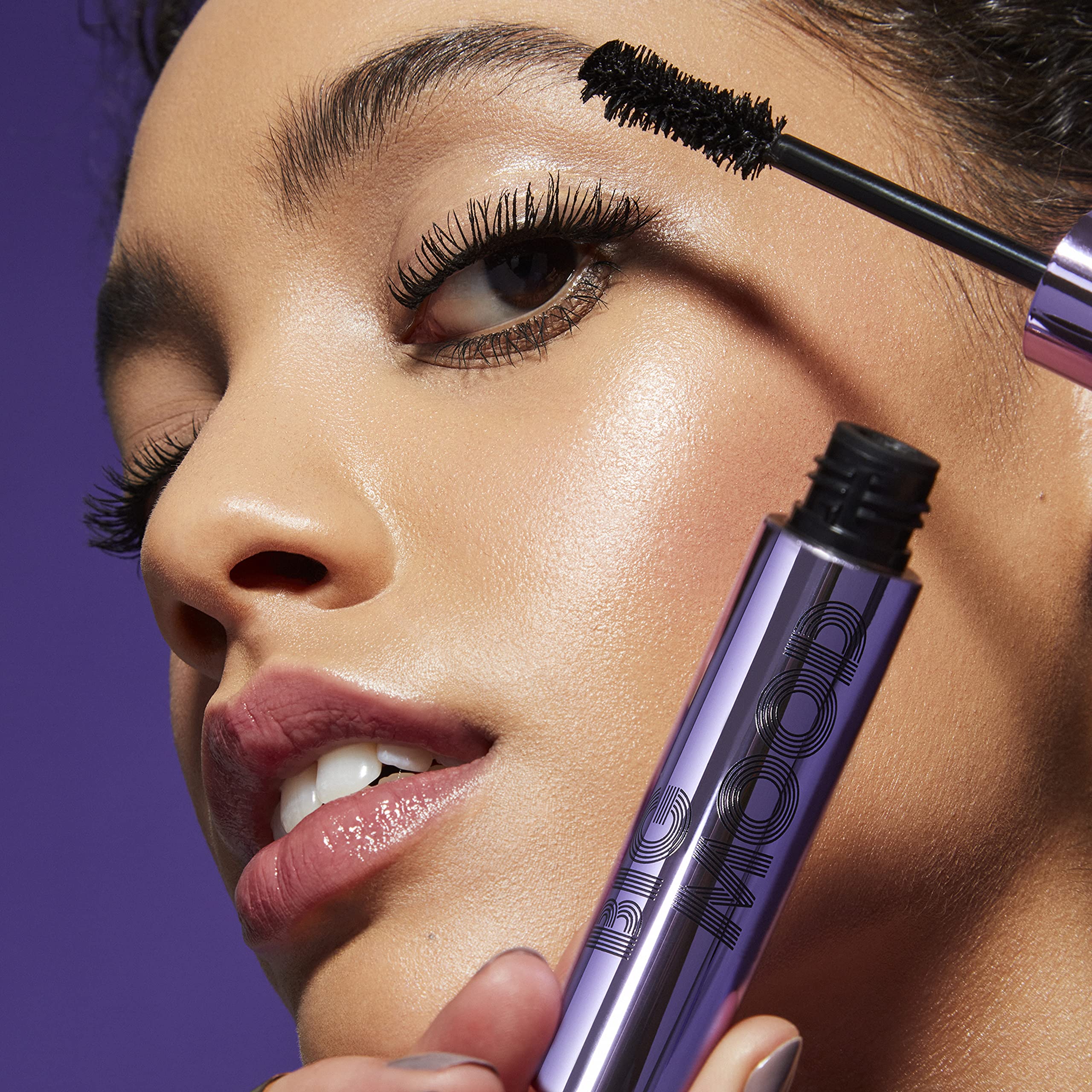 e.l.f. Big Mood Mascara packaging label detail listing jojoba wax and volume benefits