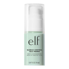 e.l.f. primer front packaging shows bottle and branding for easy identification