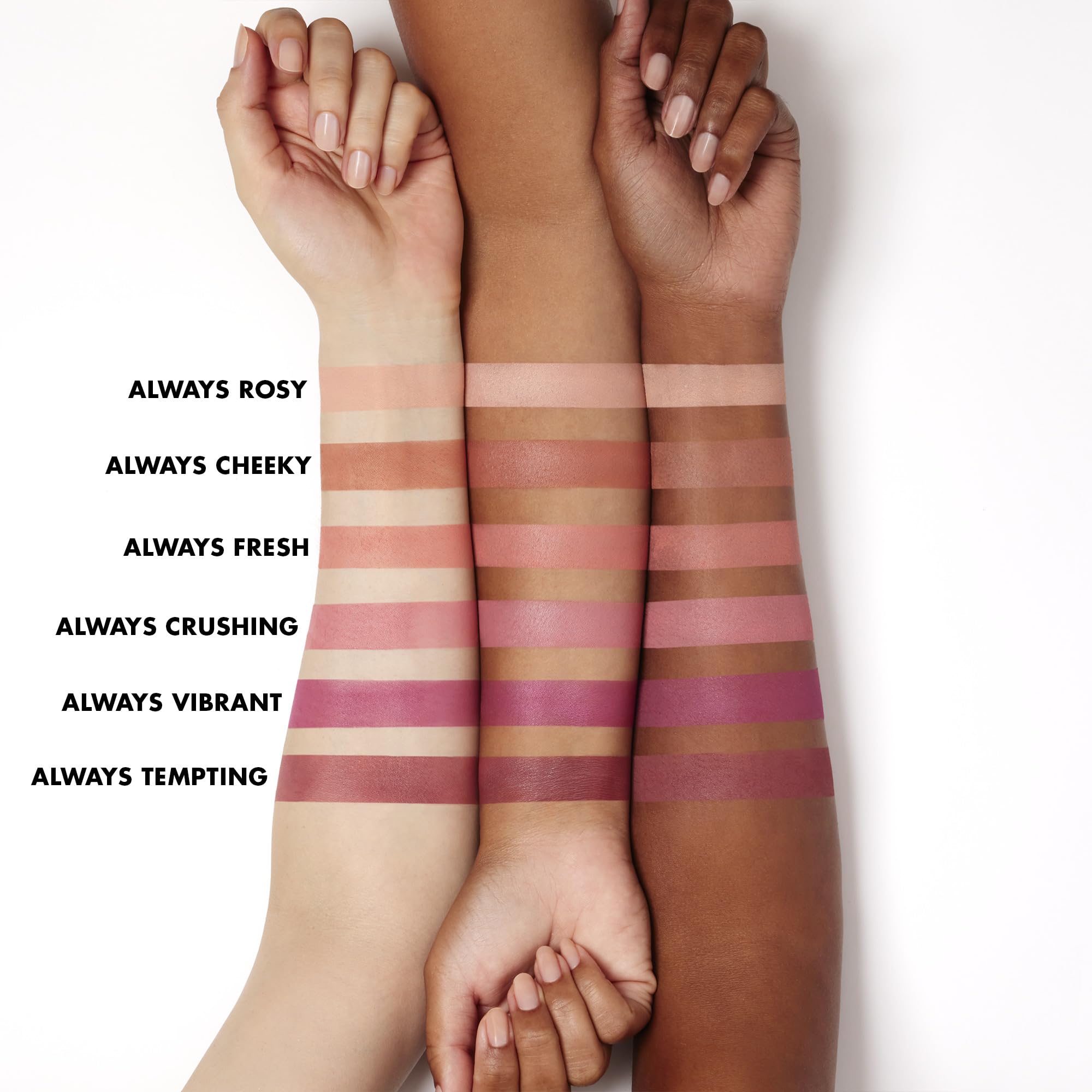 e.l.f. arm swatch demonstrating true-to-tone payoff and longevity