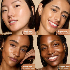 e.l.f. bronzing drops bottle beside moisturizer showing mix-and-match use