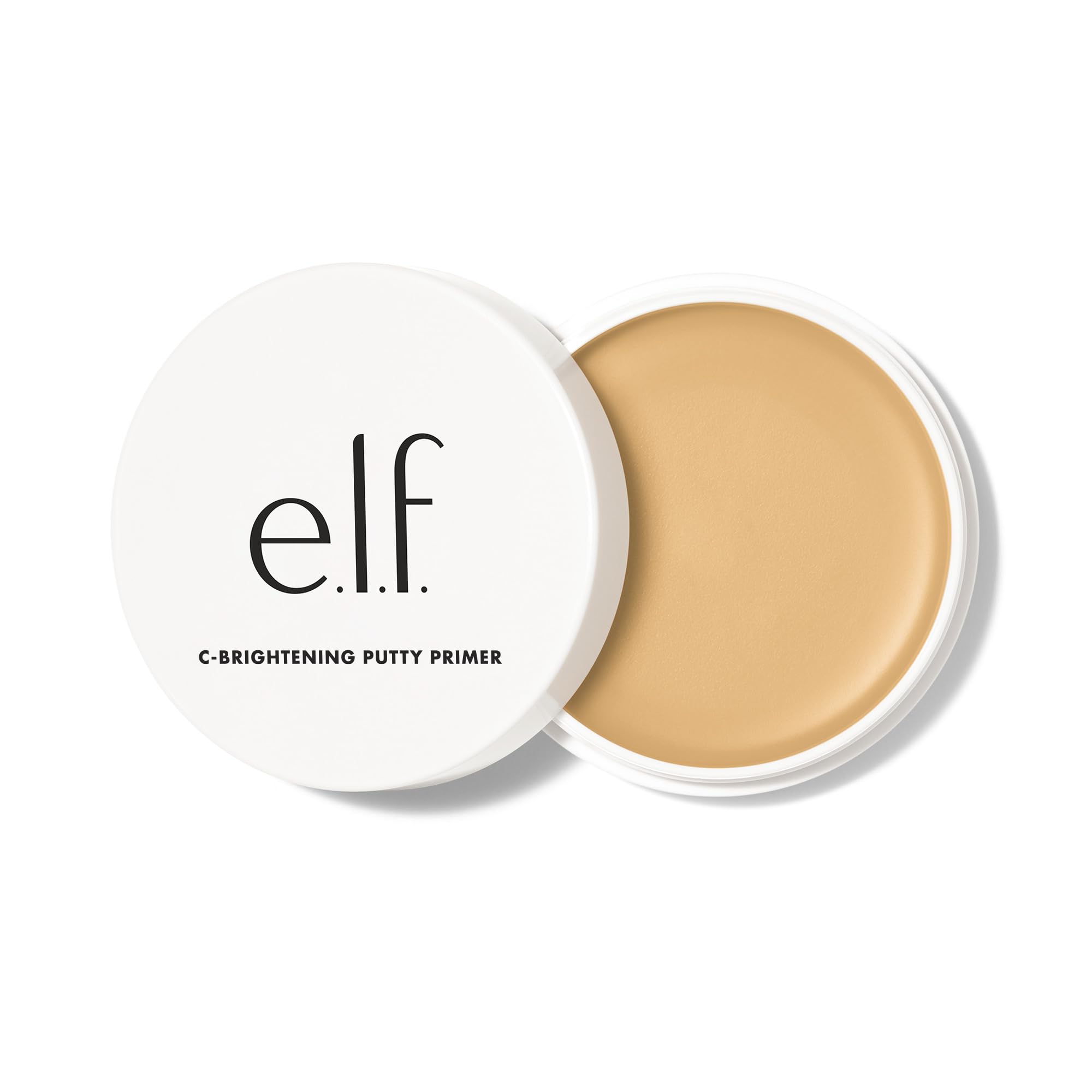 e.l.f. C-Brightening Putty Primer front packaging showing product tube and branding for quick ID and shelf appeal