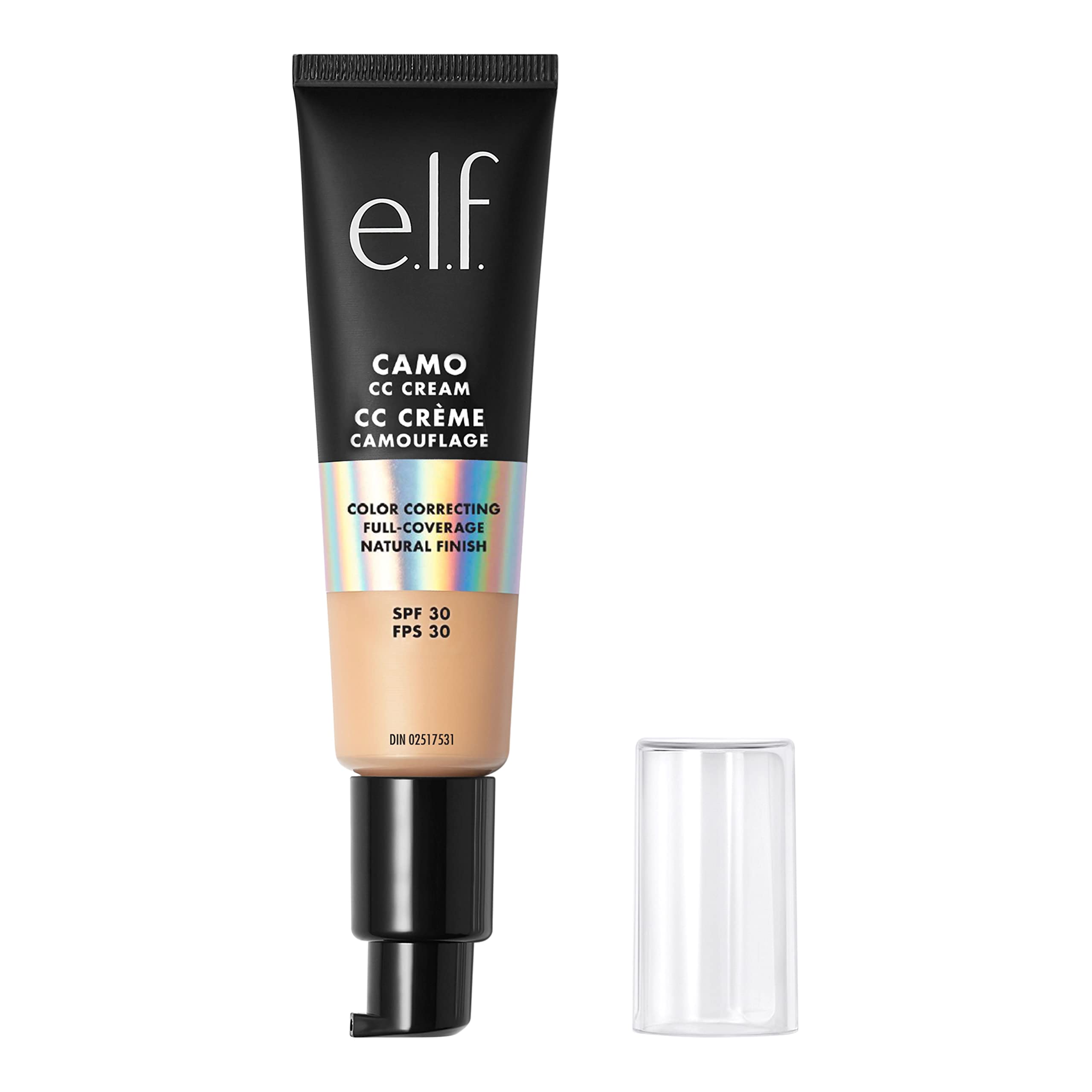 e.l.f. Camo CC Cream front packaging showing shade and tube for easy shade selection