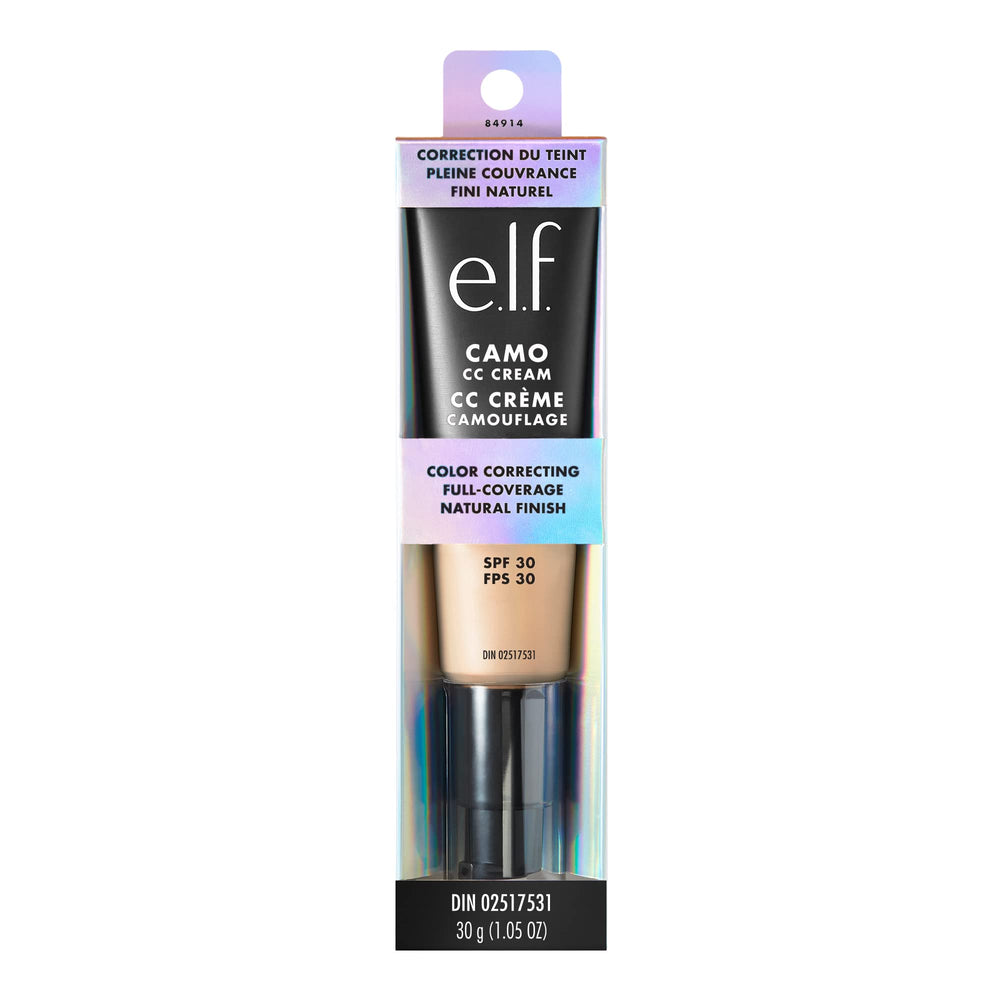 e.l.f. Camo CC Cream with SPF 30 icon conveying daily sun protection benefit