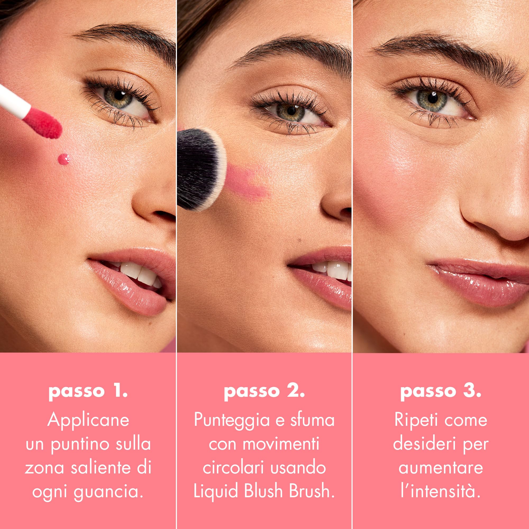 e.l.f. texture drop of liquid blush highlighting lightweight, dewy finish