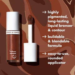 e.l.f. product applied to cheek demonstrating natural sculpting and warmth