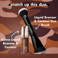 e.l.f. model wearing bronzer showing warm, sun-kissed sculpted effect