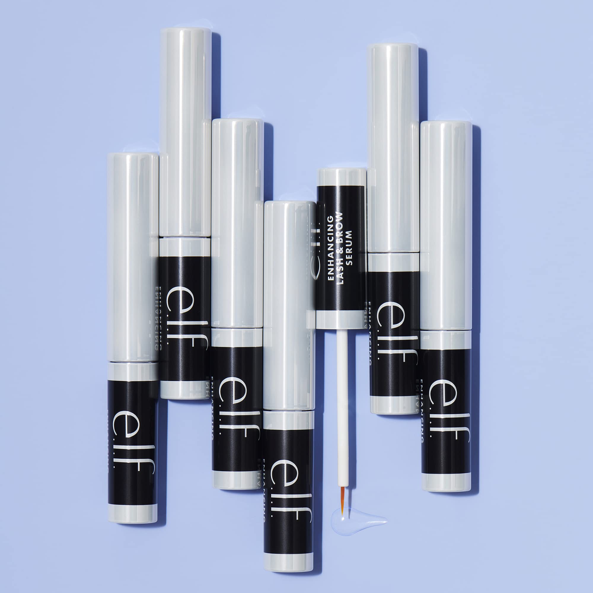e.l.f. clear serum droplet texture close-up highlighting nourishing, lightweight formula benefit
