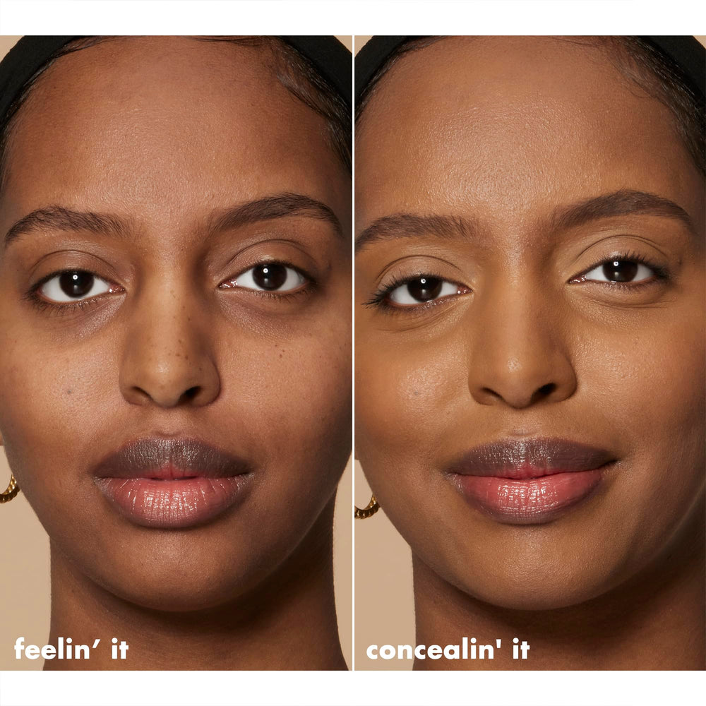 e.l.f. concealer blended under eye showing brighter, smoother appearance