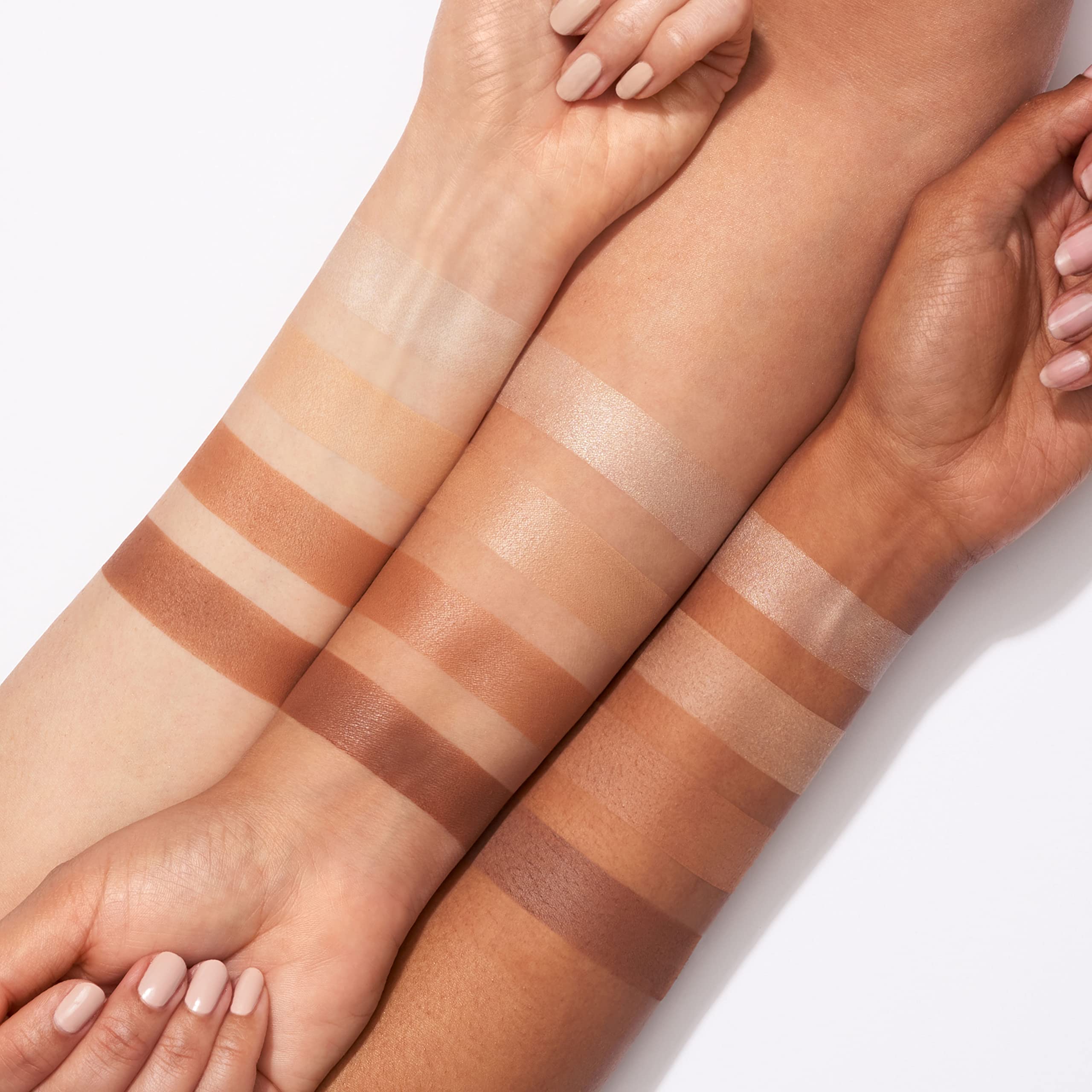 e.l.f. contour palette in use sculpting cheek hollows with brush for natural definition