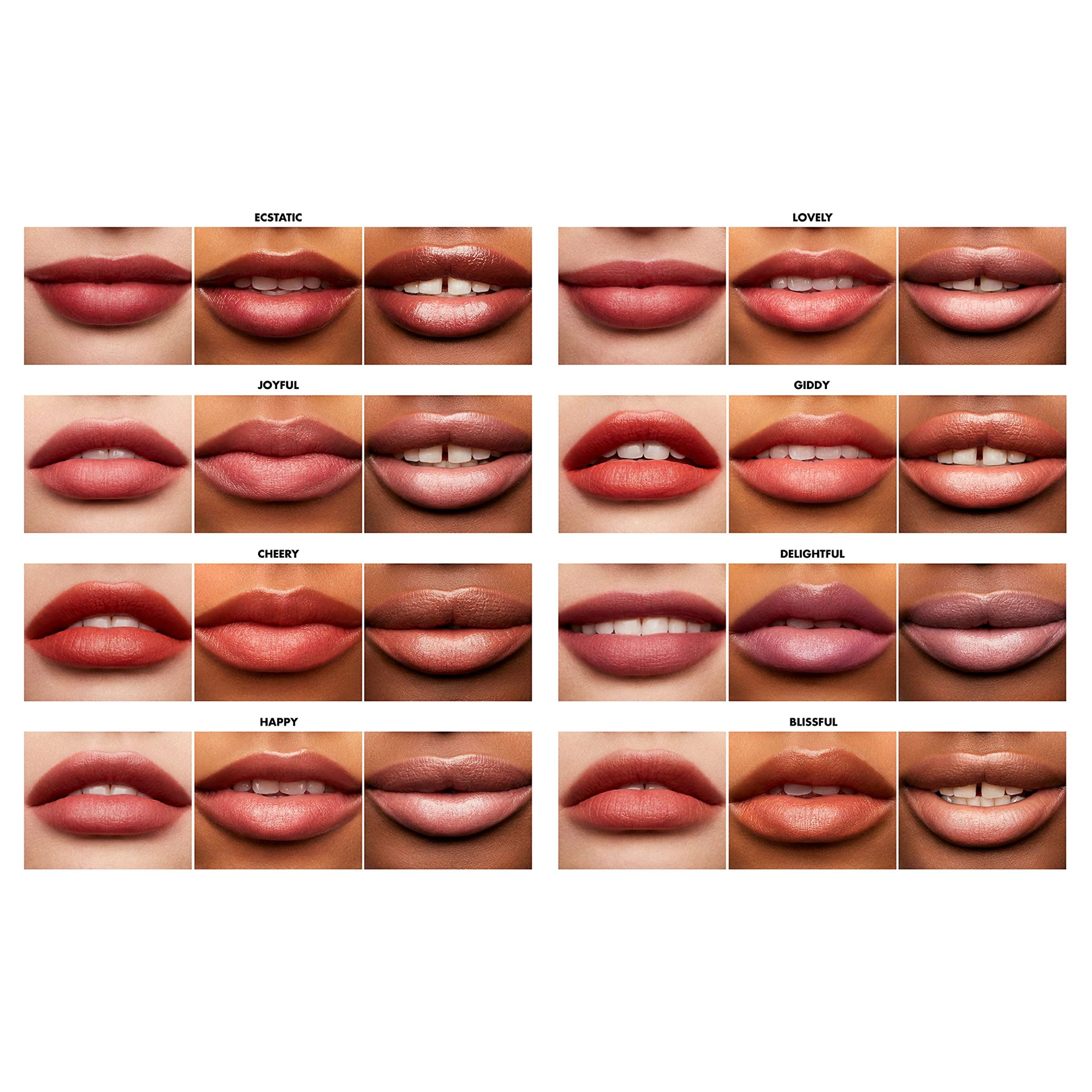 e.l.f. swatches comparing Ecstatic Deep Berry with other shades for selection help
