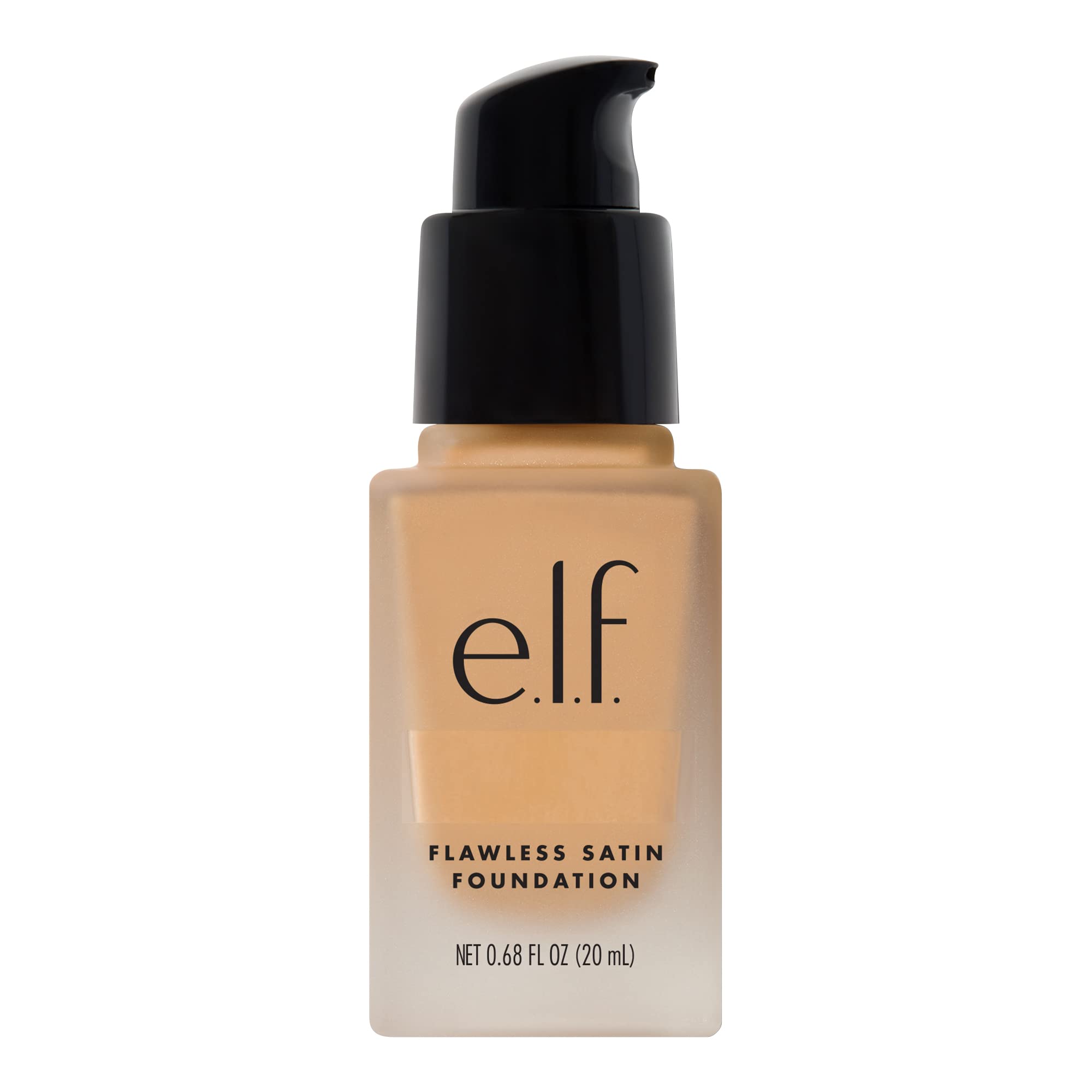 e.l.f. flawless finish front bottle showing packaging and shade Buff benefits blendability