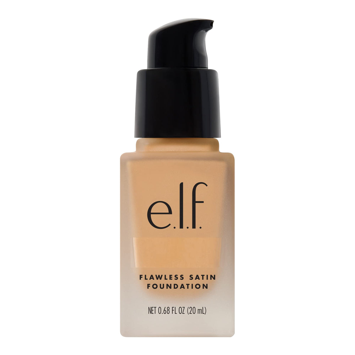 e.l.f. flawless finish front bottle showing packaging and shade Buff benefits blendability