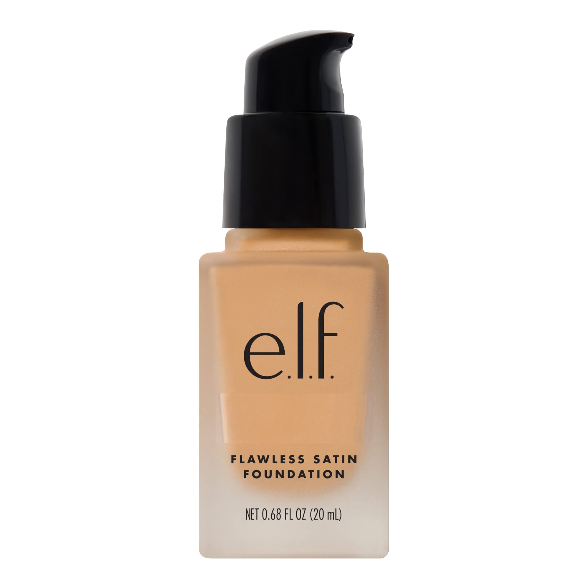 e.l.f. front packaging of Flawless Finish Foundation showing label and shade Nude for product clarity