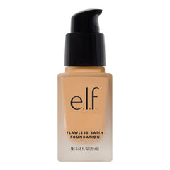 e.l.f. front packaging of Flawless Finish Foundation showing label and shade Nude for product clarity