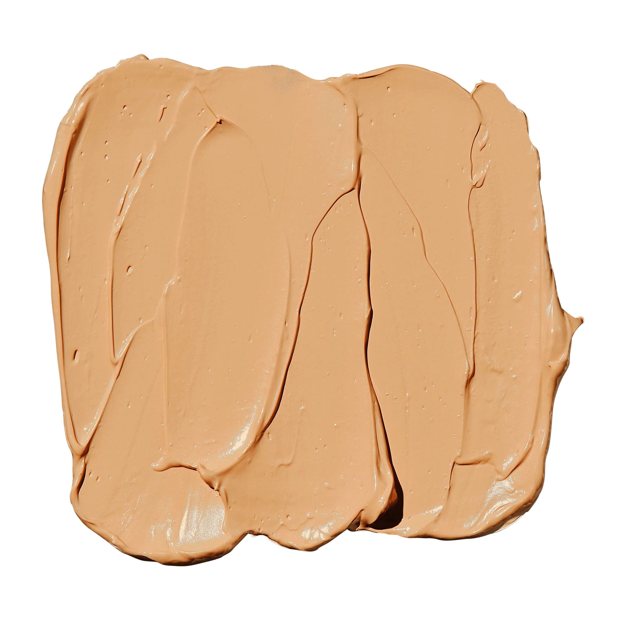 e.l.f. flawless finish pump and label close-up highlighting ingredients and clean formula