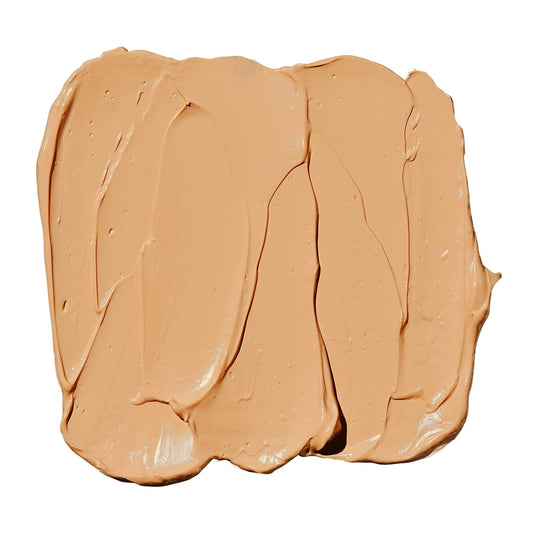 e.l.f. flawless finish pump and label close-up highlighting ingredients and clean formula